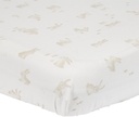 Little Dutch Drap-housse pour lit Baby Bunny écru