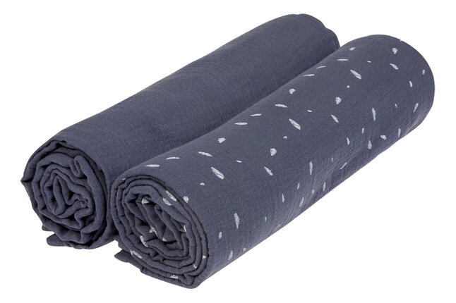 Dreambee Drap pour lit Essentials duo bleu gris clair - 2 pièces