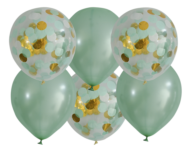 JEP! Ballon Lovely Mint - 6 stuks