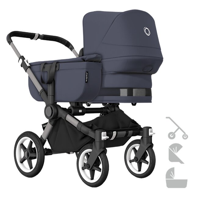 Bugaboo 3-in-1 Kinderwagen Donkey 5 Graphite/Stormy Blue