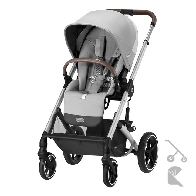 Cybex Poussette 2 en 1 Balios S Lux Lava Grey