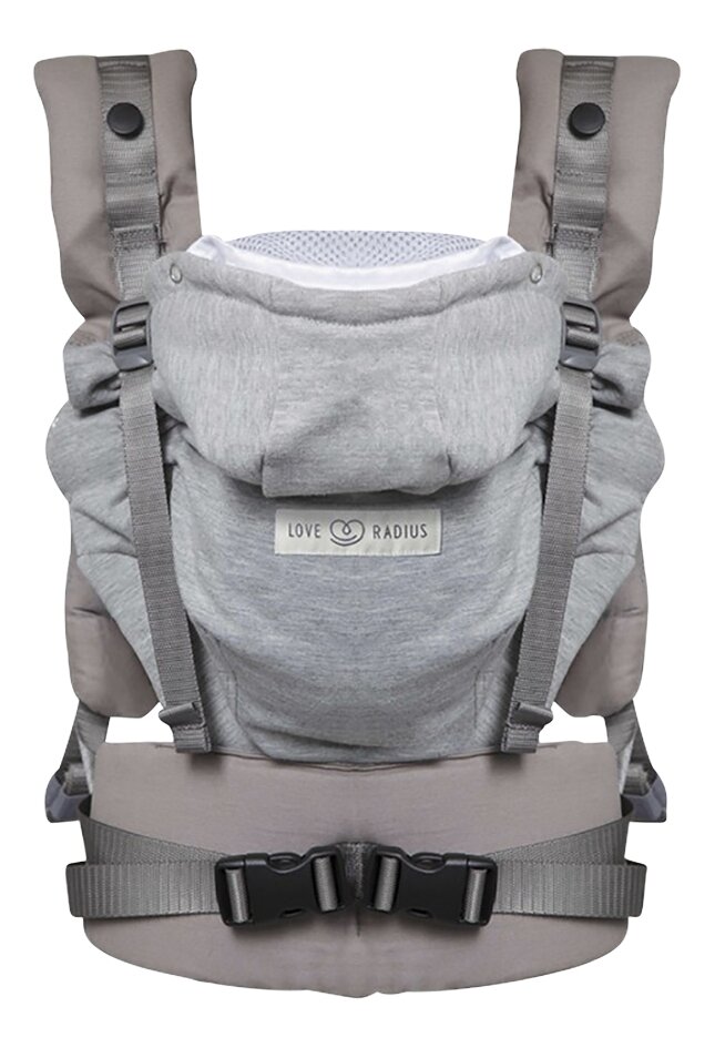 Love Radius Porte-bébé ventral HoodieCarrier 2 Athletic Grey