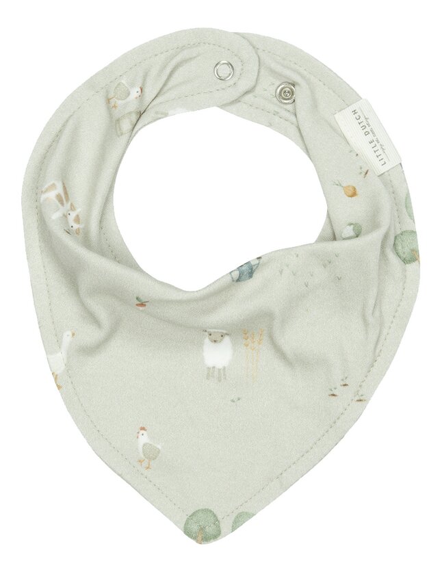 Little Dutch Bavoir bandana Little Farm Olive Green