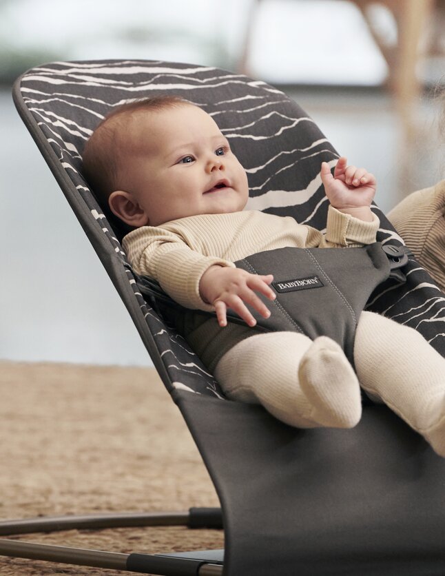 BabyBjörn Relax Bliss Landscape gris/blanc