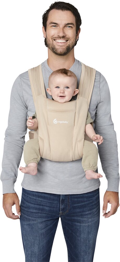 ERGObaby Porte-bébé ventral Embrace Soft Air Mesh Cream