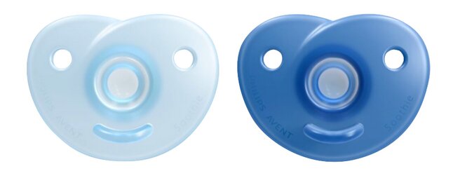 Philips AVENT Fopspeen + 0 maanden Soothie blauw - 2 stuks