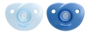 Philips AVENT Fopspeen + 0 maanden Soothie blauw - 2 stuks