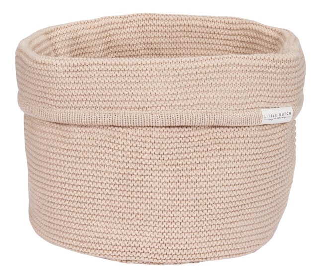 Little Dutch Opbergmand Basic Knit rond beige