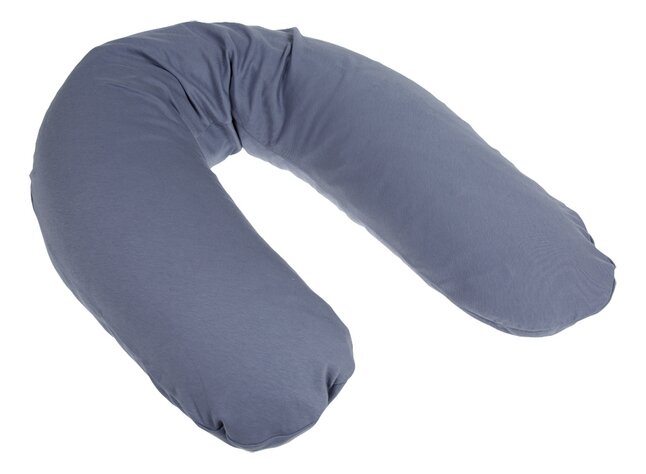 Dreambee Housse pour coussin de positionnement et d'allaitement Essentials bleu gris clair