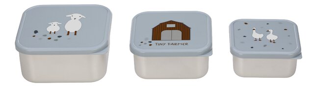 Lässig Snackdoosje Tiny Farmer Sheep - 3 stuks