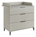 Transland Commode avec 3 tiroirs Jessie beige