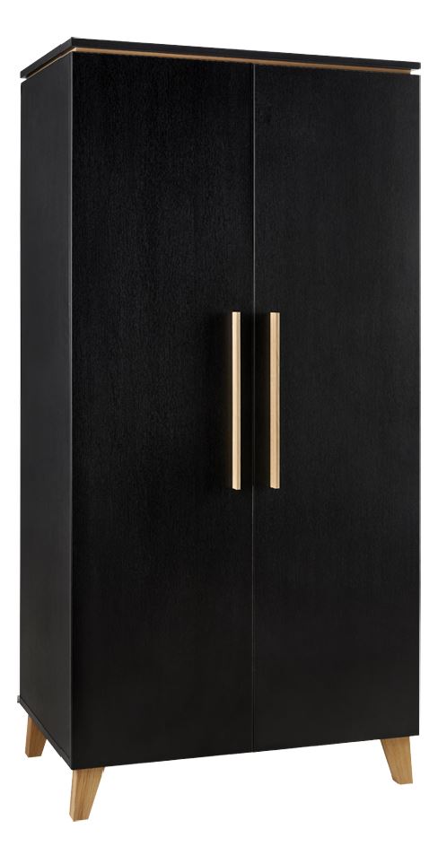 Transland Armoire 2 portes Steffi noir