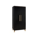 Transland Armoire 2 portes Steffi noir