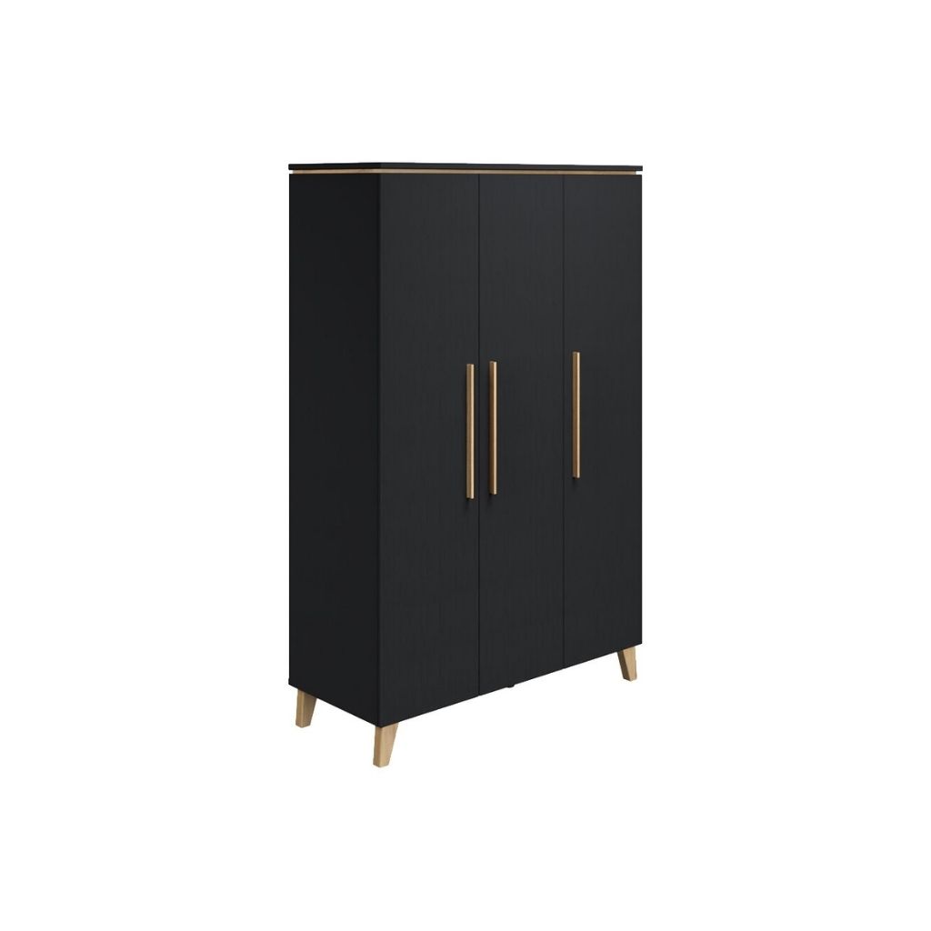 Transland Armoire 3 portes Steffi noir