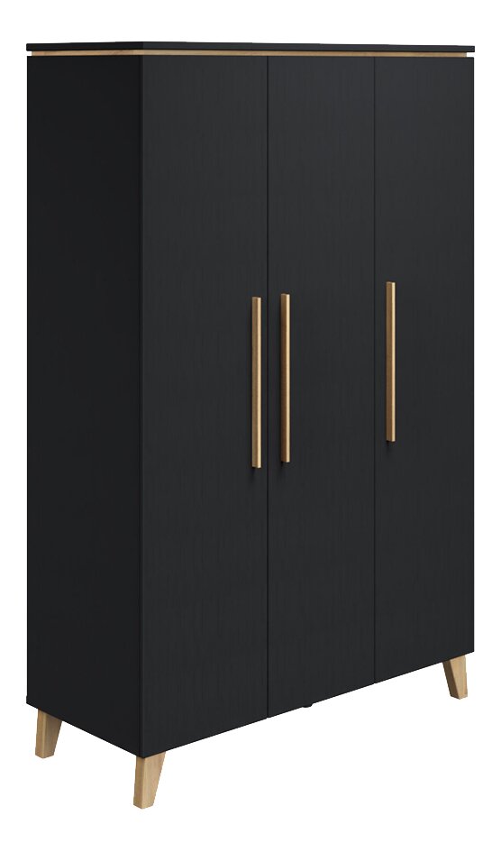 Transland Armoire 3 portes Steffi noir