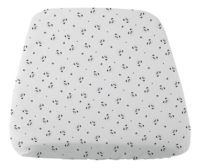 Chicco Drap-housse pour berceau Next to me Panda blanc/noir - 2 pièces