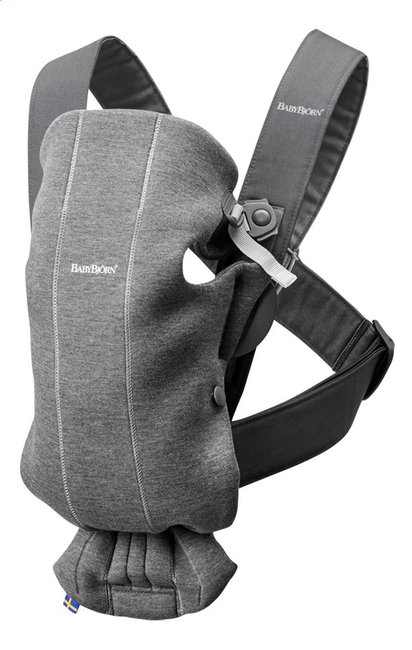 BabyBjörn Porte-bébé ventral Mini 3D Jersey Dark Grey