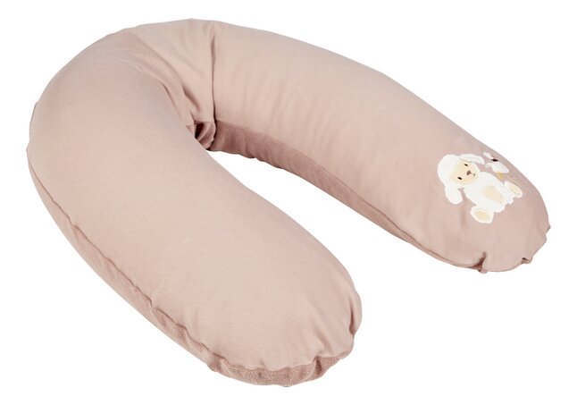 Dreambee Housse pour coussin de positionnement et d'allaitement Jules & Odette tricot rose doux