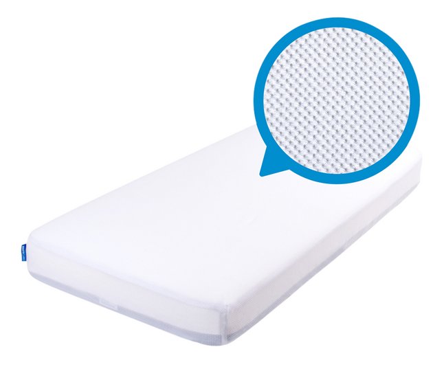 AeroSleep Drap-housse pour lit Evolution Premium blanc Lg 60 x L 120 cm