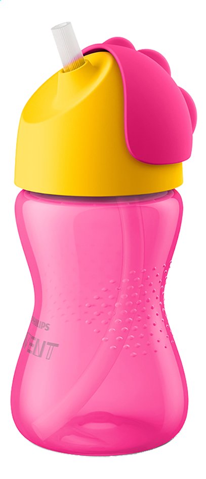 Philips AVENT Gourde avec paille Bendy rose 300 ml