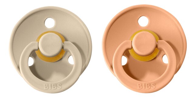 Bibs Fopspeen + 6 maanden Vanilla/Peach