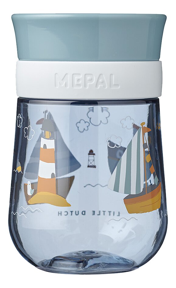 Little Dutch Gobelet d'apprentissage Mepal Mio 360° Sailors Bay 300 ml bleu