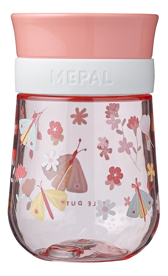 Mepal Oefenbeker Little Dutch Flowers & Butterflies Mio 360°  300 ml roze