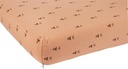 Dreambee Drap-housse pour parc Flo écru/terracotta coton - 2 pièces