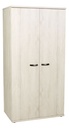 Neyt Armoire 2 portes Olivia décor chêne