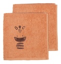 Dreambee Handdoek Flo terracotta B 50 x L 100 cm - 2 stuks