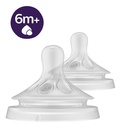 Philips AVENT Speen Natural Response voor dikkere voeding - 2 stuks