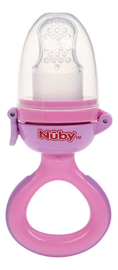 Nûby Grignoteur en silicone rose
