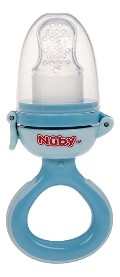 Nûby Grignoteur en silicone bleu
