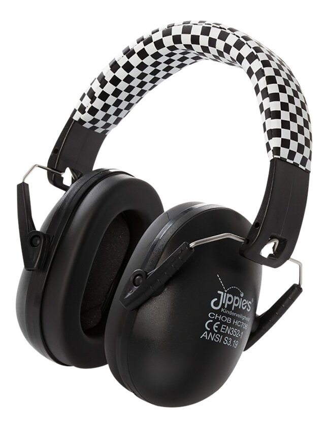 Jippie's Casque antibruit noir/blanc