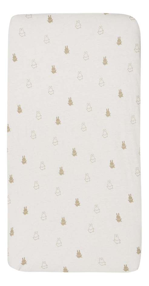 Jollein Drap-housse pour lit Miffy  Nougat Lg 60 x L 120 cm