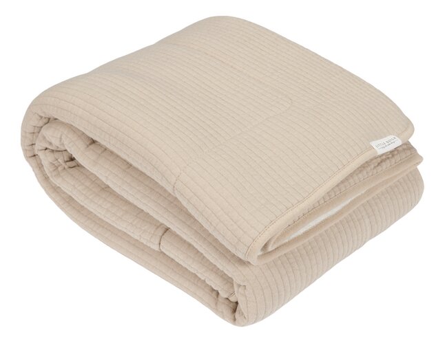 Little Dutch Couverture pour berceau ou parc Pure beige