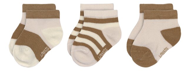 Lässig Paire de chaussettes Powder Pink/Caramel - 3 pièces 