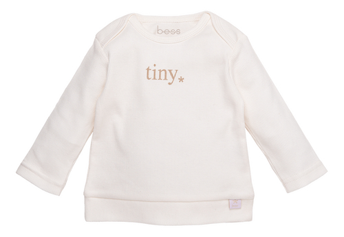 B*E*S*S T-shirt à longues manches Tiny* Off White