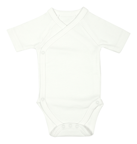 Dreambee Body met overslag en korte mouwen Essentials off white - 2 stuks