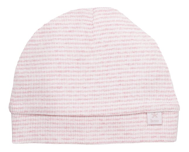 B*E*S*S Bonnet Pinstripe Pink de 1 mois à 6 mois