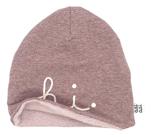 Aai Aai Muts Winter beanie Hi  roze 1 tot 3 jaar