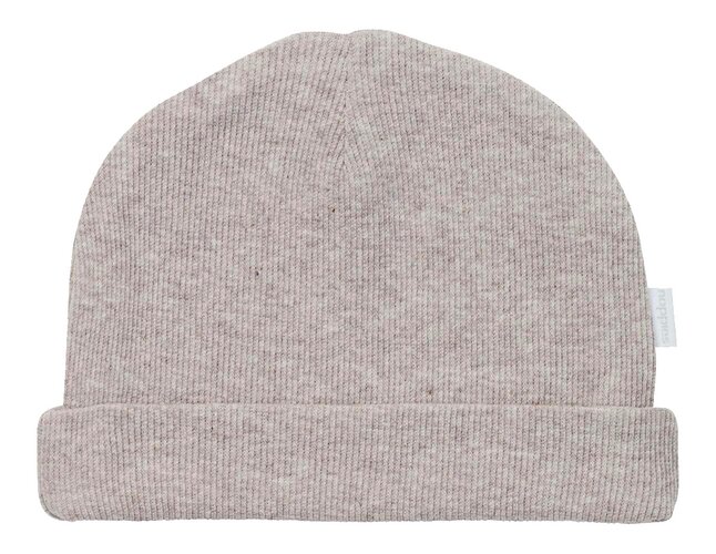 Noppies Bonnet Rib Nevel Taupe Grey de 0 mois à