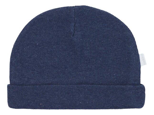 Noppies Bonnet Rib Nevel Navy Melange de 0 mois à