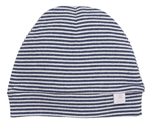 B*E*S*S Bonnet Pinstripe Blue de 1 mois à 6 mois