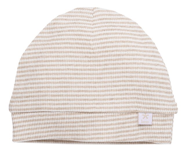 B*E*S*S Bonnet Pinstripe Sand de 1 mois à 6 mois