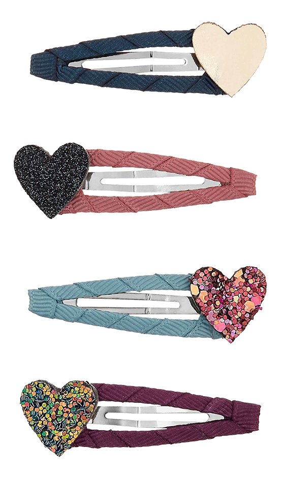 Mimi & Lula Clic Clacs Jazzy Heart Fireworks - 5 stuks ONESIZE