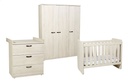 Neyt 3-delige babykamer (meegroeibed + commode + kast met 3 deuren) Olivia