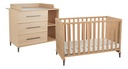 Transland Chambre de bébé 2 pièces (lit + commode) Niel