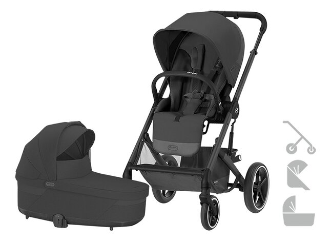 Cybex 3-in-1 Kinderwagen Balios S Lux Moon Black