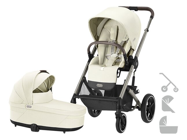 Cybex Poussette 3 en 1 Balios S Lux Seashell Beige